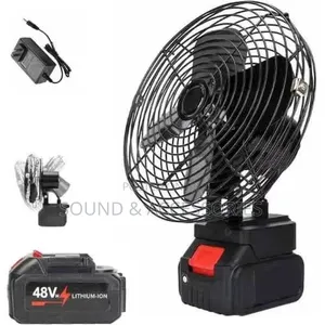 Lithium Electric Rechargeable Fan With 2 48volts Batteries