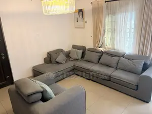 Modern Luxury L-Shaped Sofa Set – Complete Set (Very Clean)