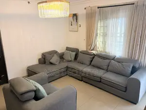 Modern Luxury L-Shaped Sofa Set – Complete Set (Very Clean)