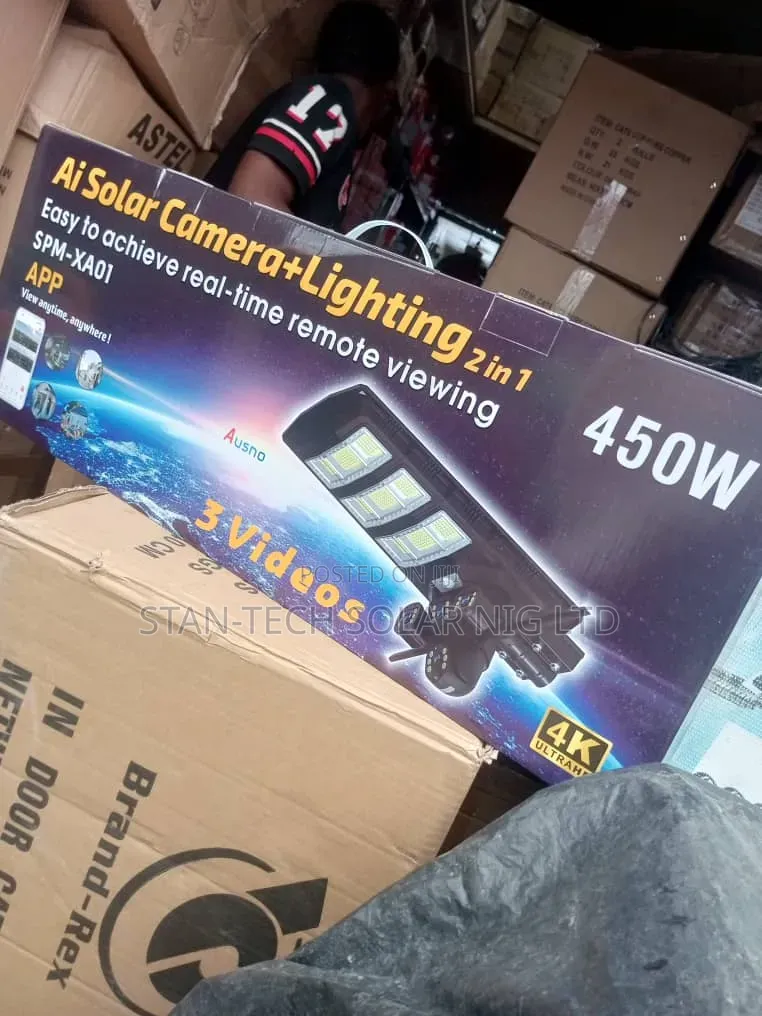 2 in 1 Ai Solar Camera+Lighting