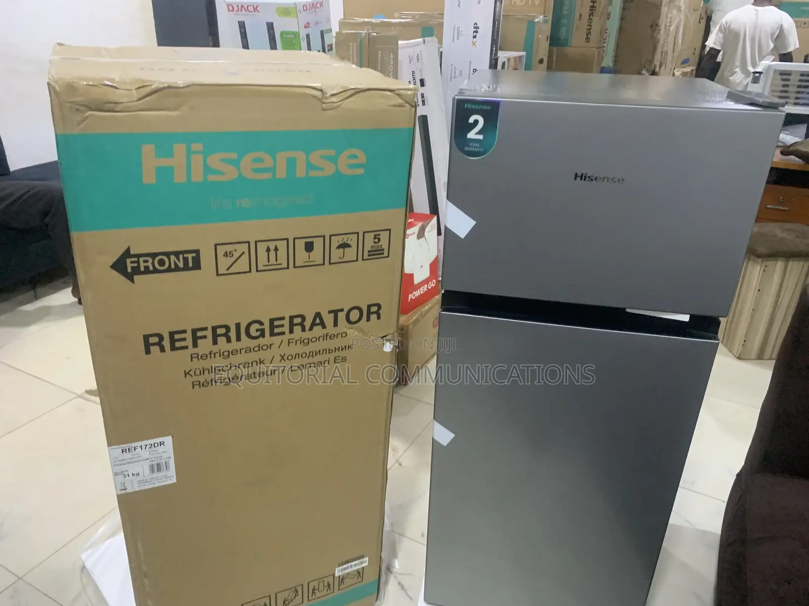 Hisense Ref172dr 124l Refrigerator With Top Freezer for Easy Access