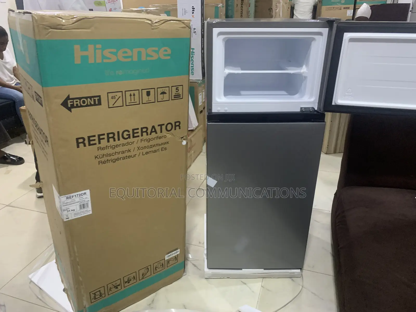 Hisense Ref172dr 124l Refrigerator With Top Freezer for Easy Access