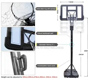 Adjustable Basketball Stand Commercial
Sku: Bs-BSK-020