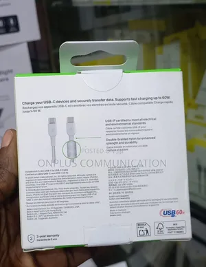 Belkin Boostcharge Usb-C to Usb-C Braided Cable 2 Meters