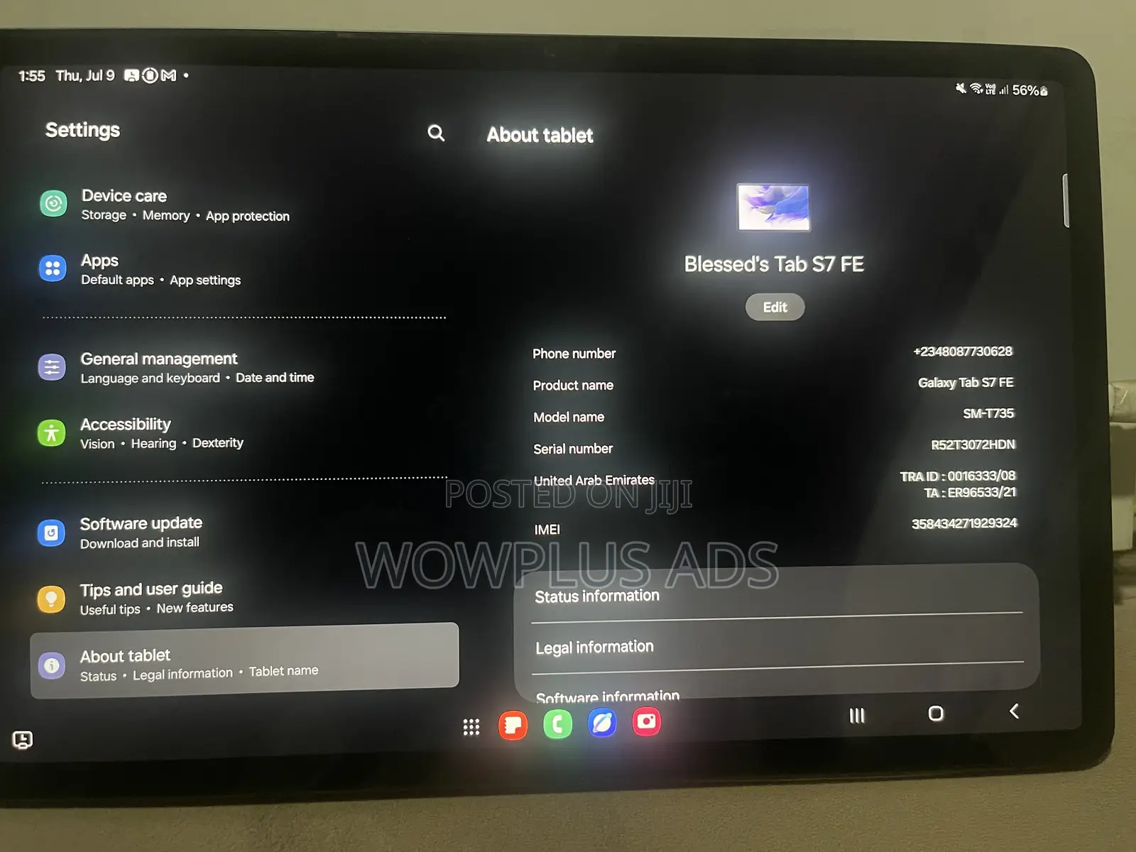 Samsung Galaxy Tab S7 FE 64 GB Gray