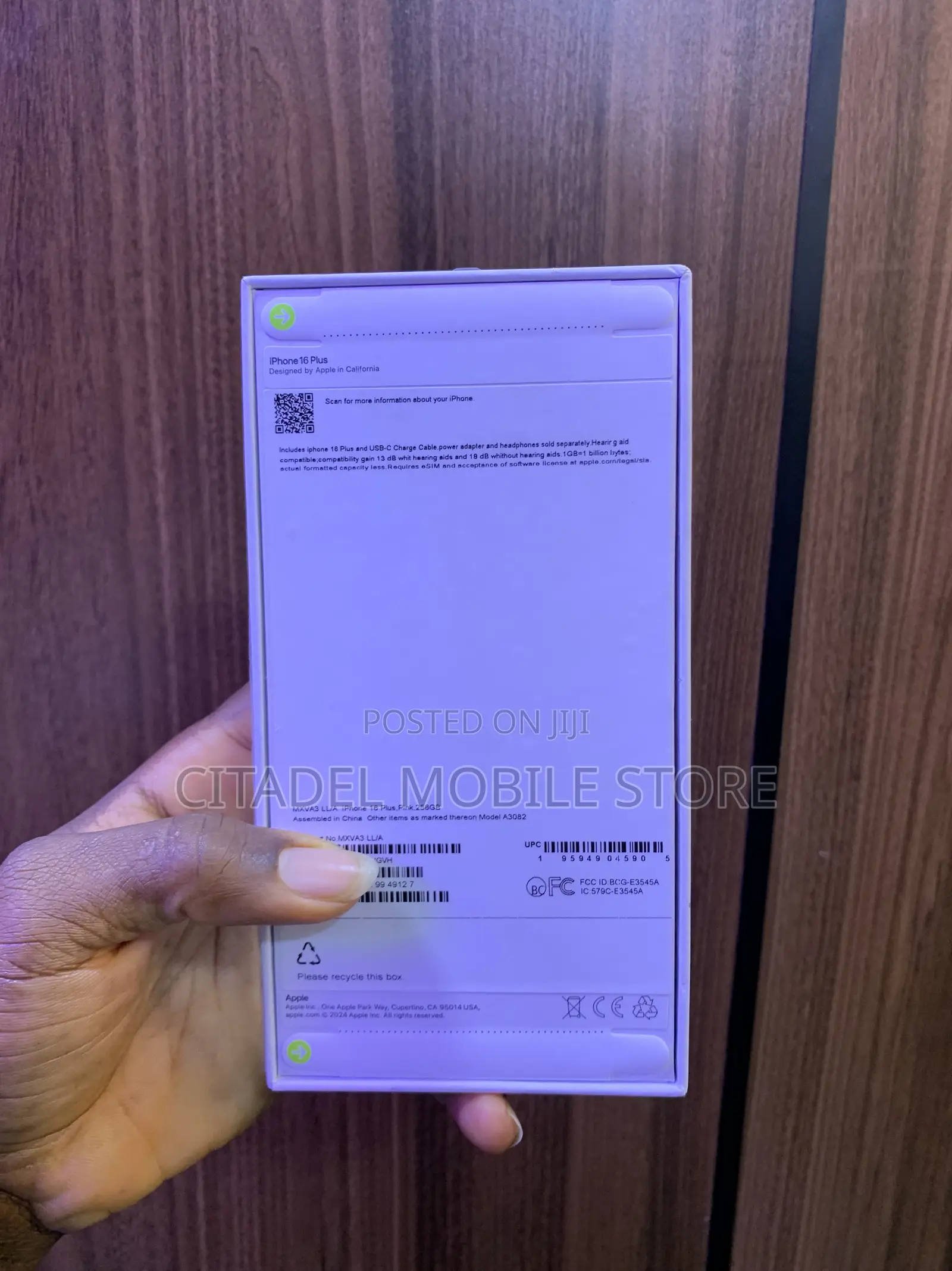 New Apple iPhone 16 Plus 256 GB Pink