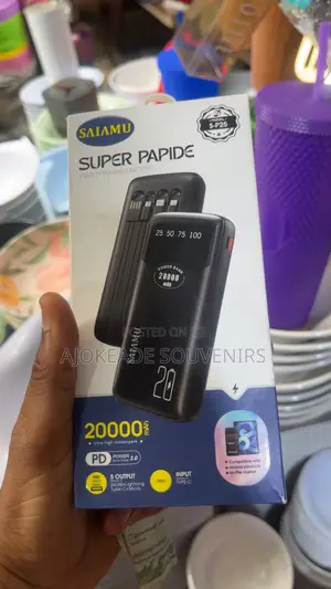 20000mah Power Bank With Inbuilt Cable