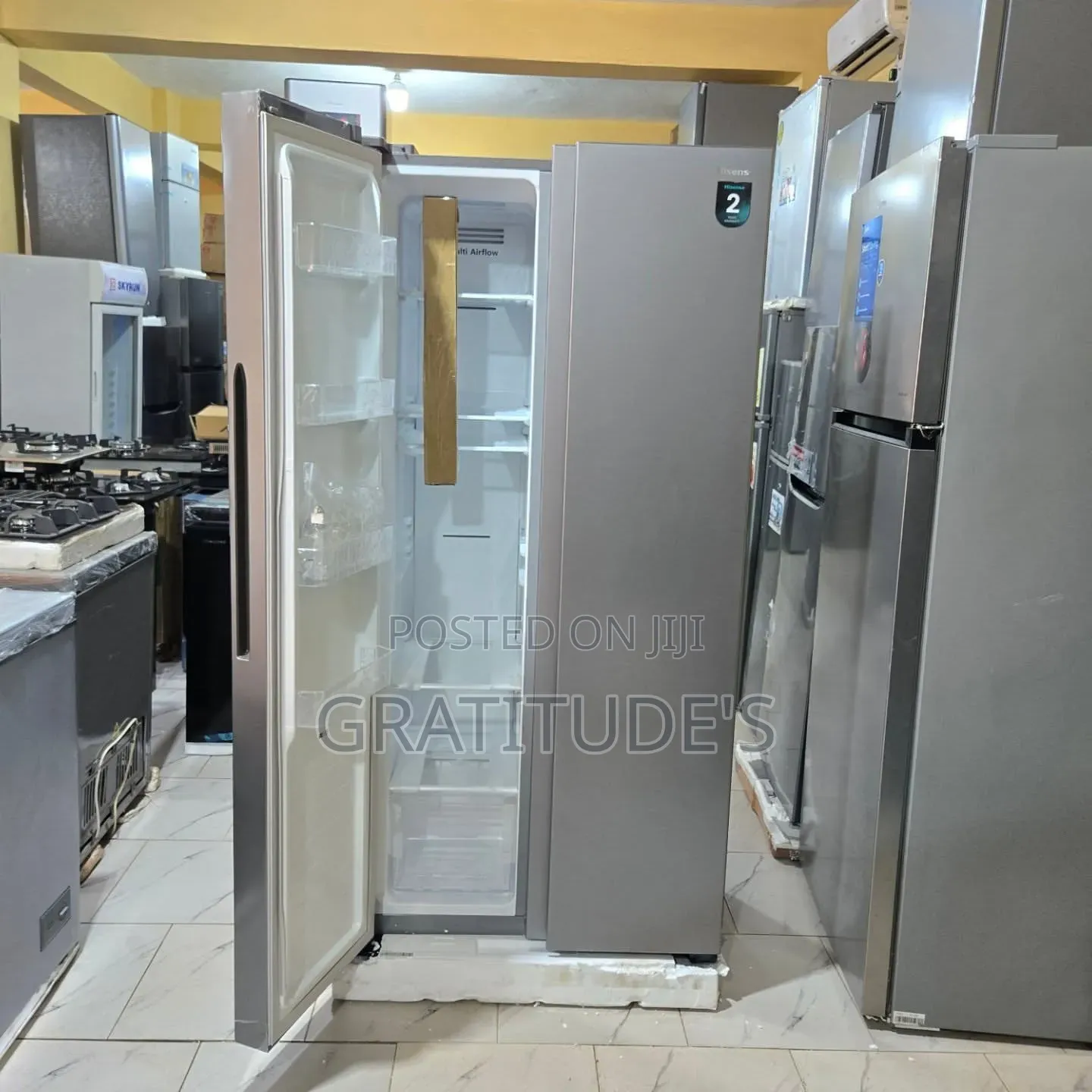 Hisense Side-by-Side Refrigerator Model:Ref 56wc 430lt