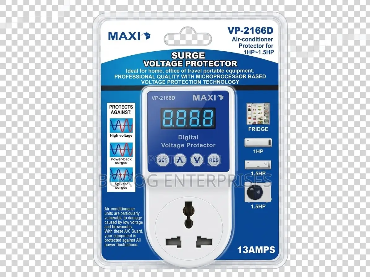 Maxi 13a Digital Surge Voltage Protector and Ac Guard-Vp-2166d