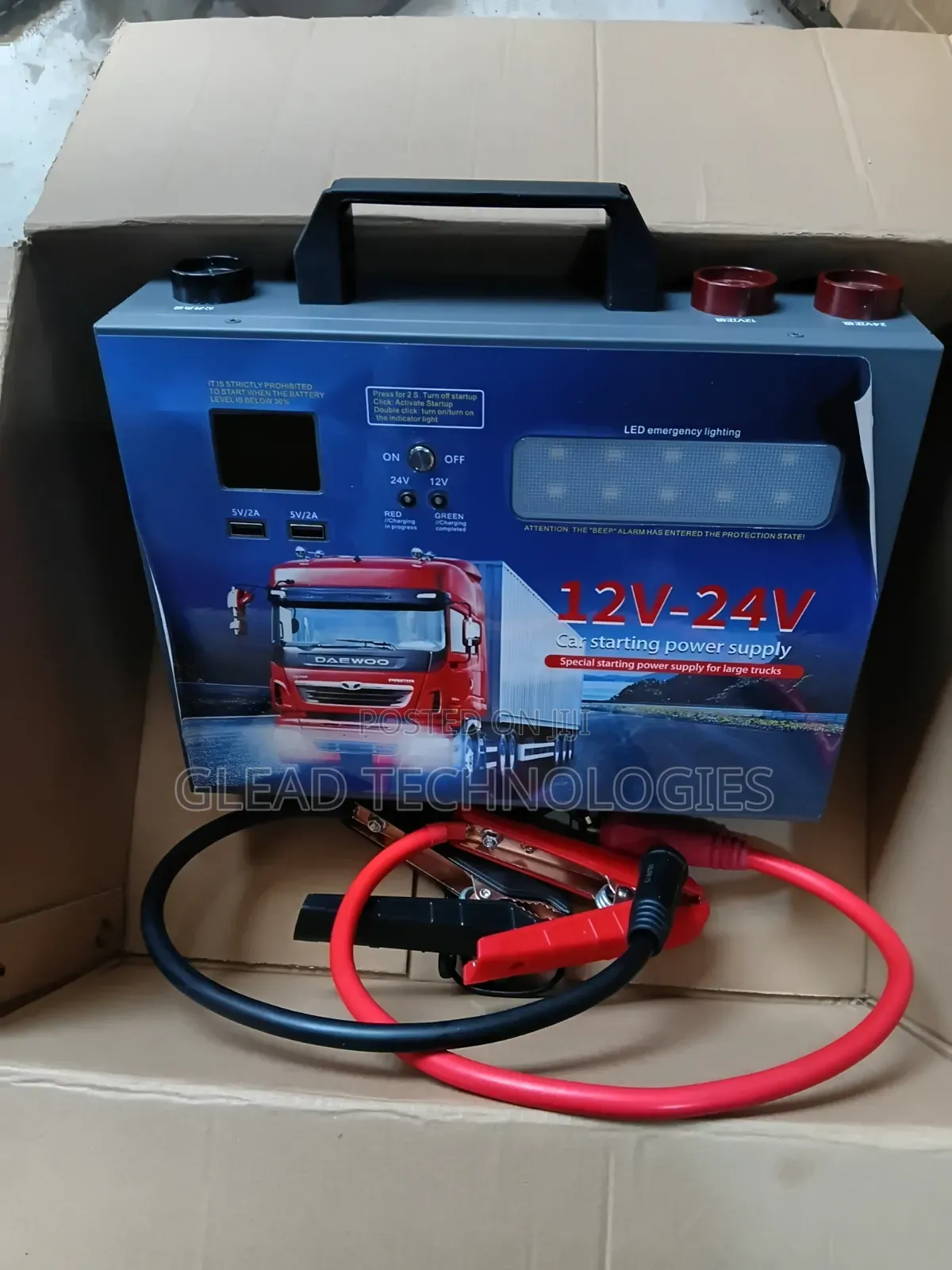 Heavy Duty Jump Starter 12v-24v