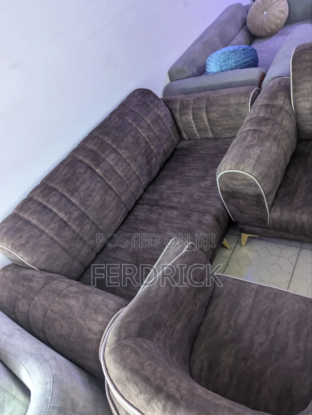 Set of 7 Seaters Fabric Sofa
