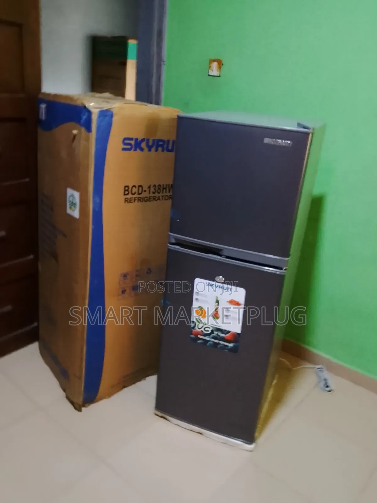 Brand New BCD-138hw Double Door Refrigerator-Interior Light