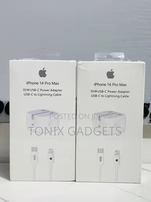 iPhone 35w Dual Usb-C Power Adapter Usb-C to Lightning Cable