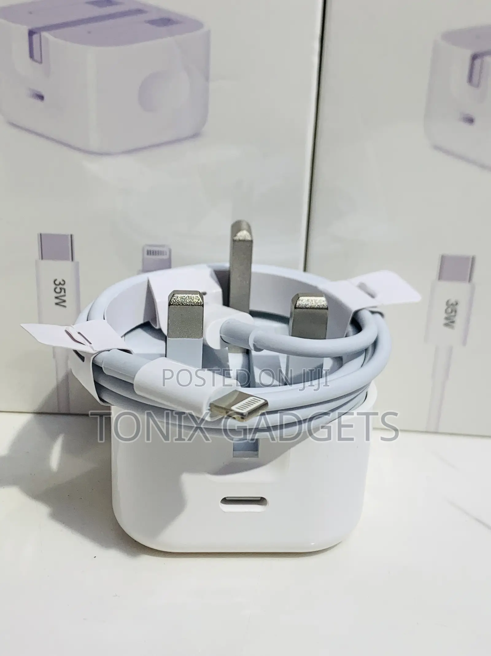 iPhone 35w Dual Usb-C Power Adapter Usb-C to Lightning Cable