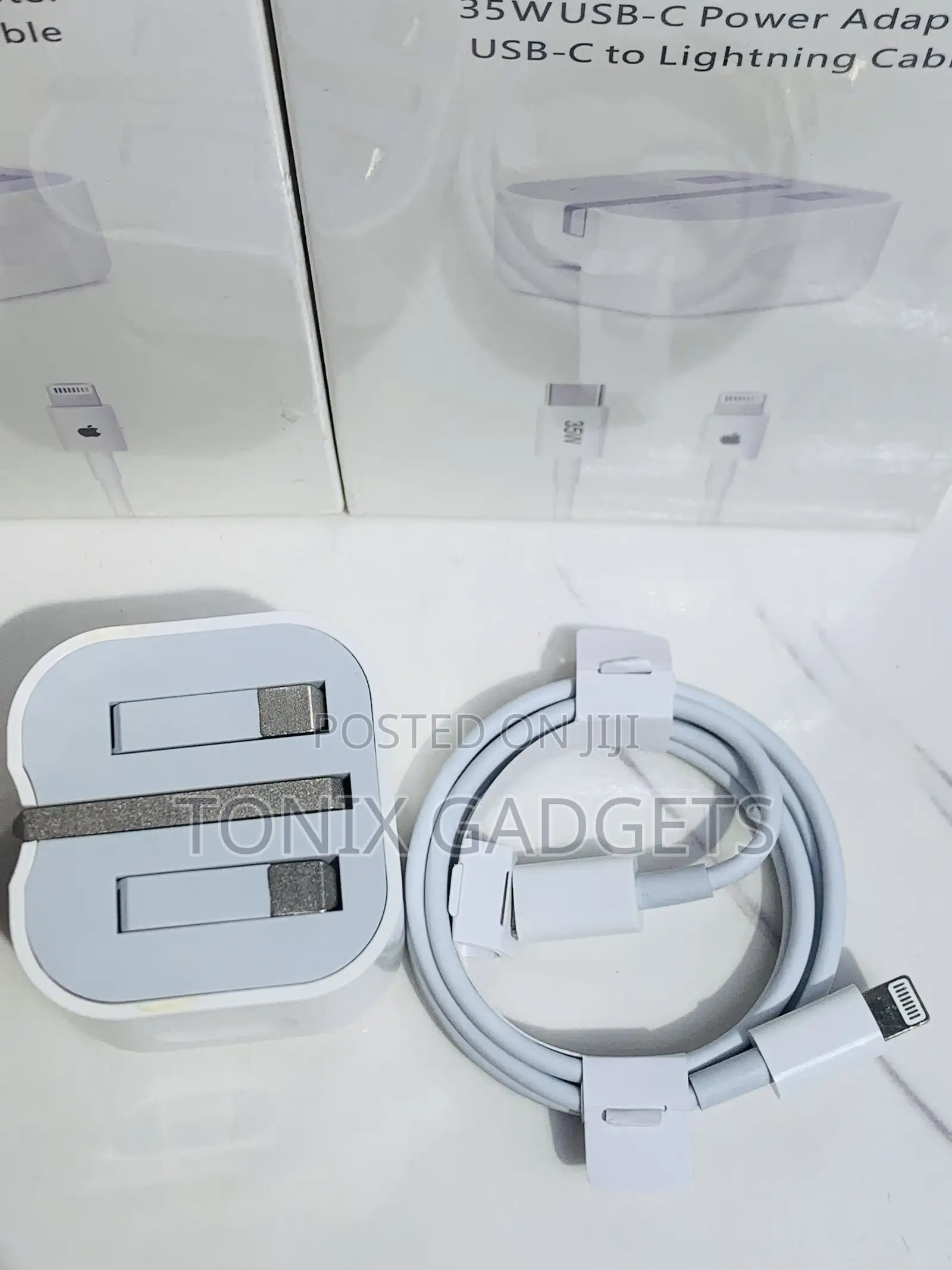 iPhone 35w Dual Usb-C Power Adapter Usb-C to Lightning Cable