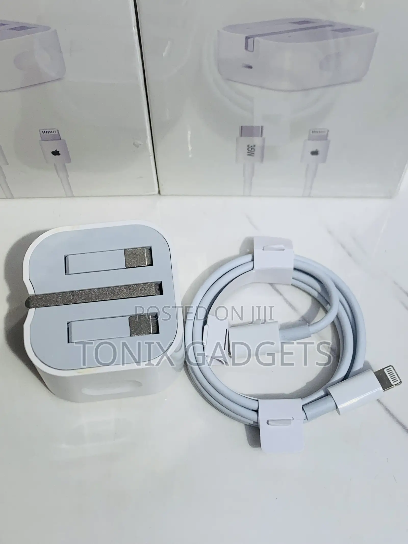 iPhone 35w Dual Usb-C Power Adapter Usb-C to Lightning Cable