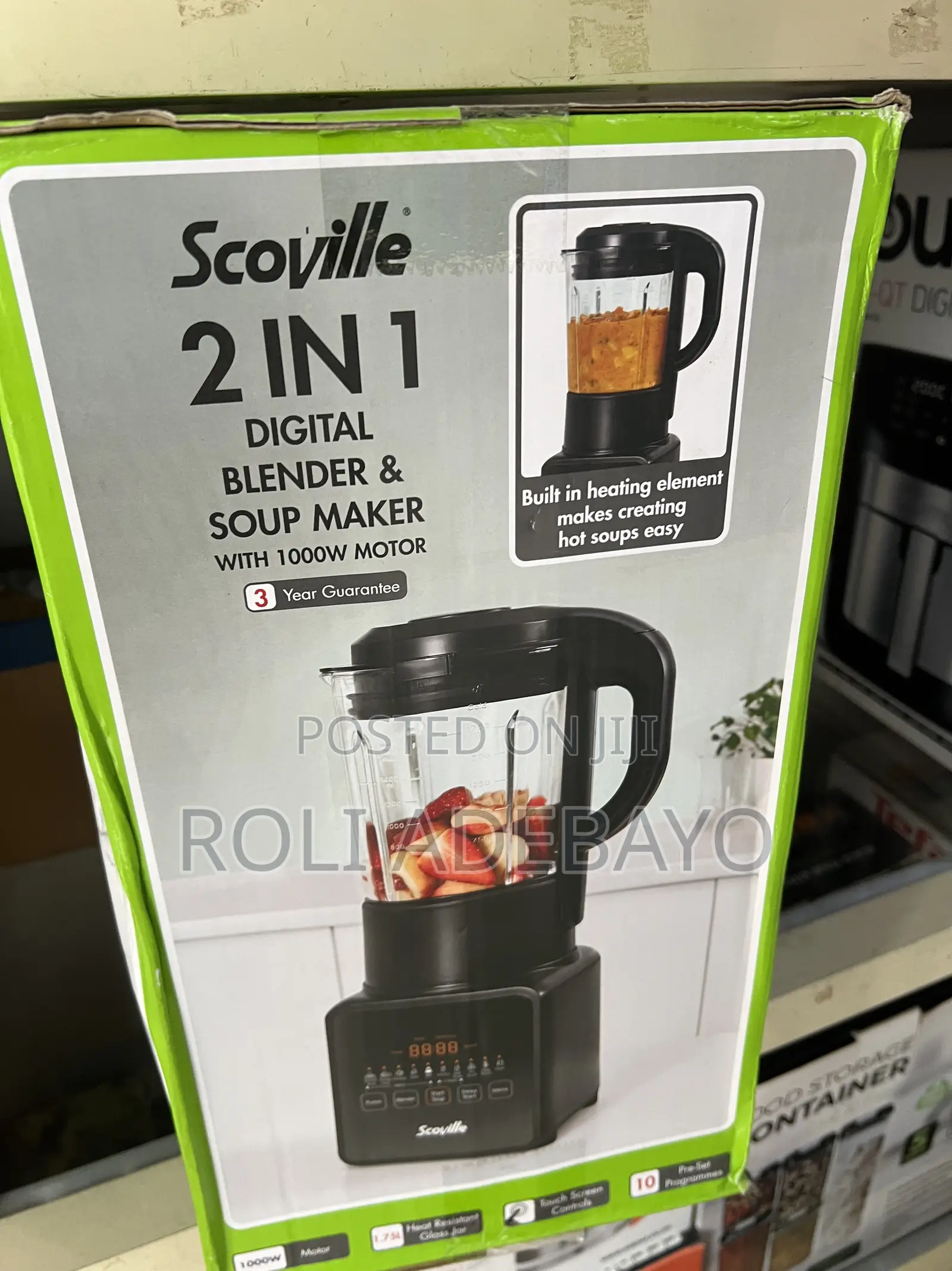 Scovile 2 in 1 Digital Blender and Soup Maker