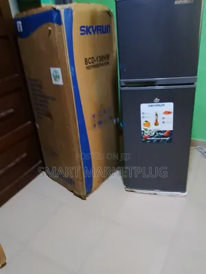 New in Skyrun Bcd138hw (138 Liters) Double Door Refrigerator -Gray