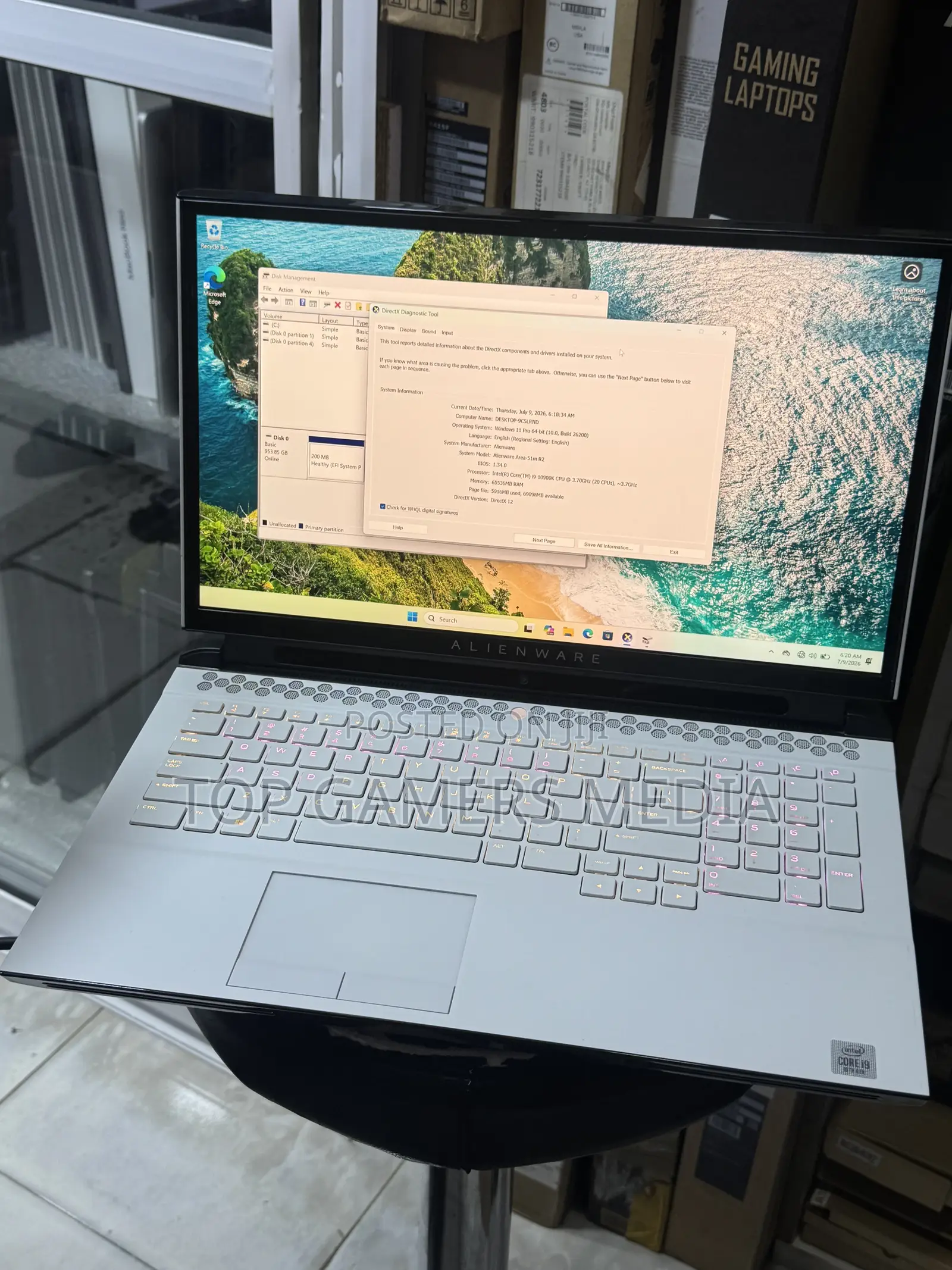 Laptop Alienware Area-51m 32GB Intel Core i9 SSD 1T