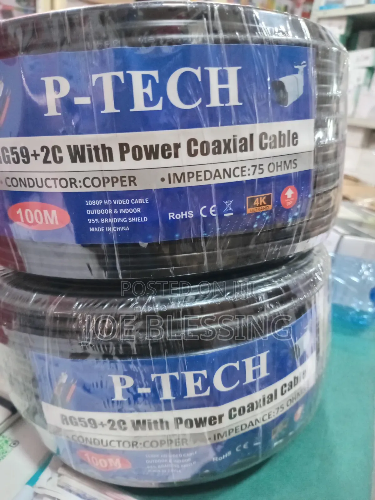 P_ Tech Rg59 +2c With Power Coaxial Cable