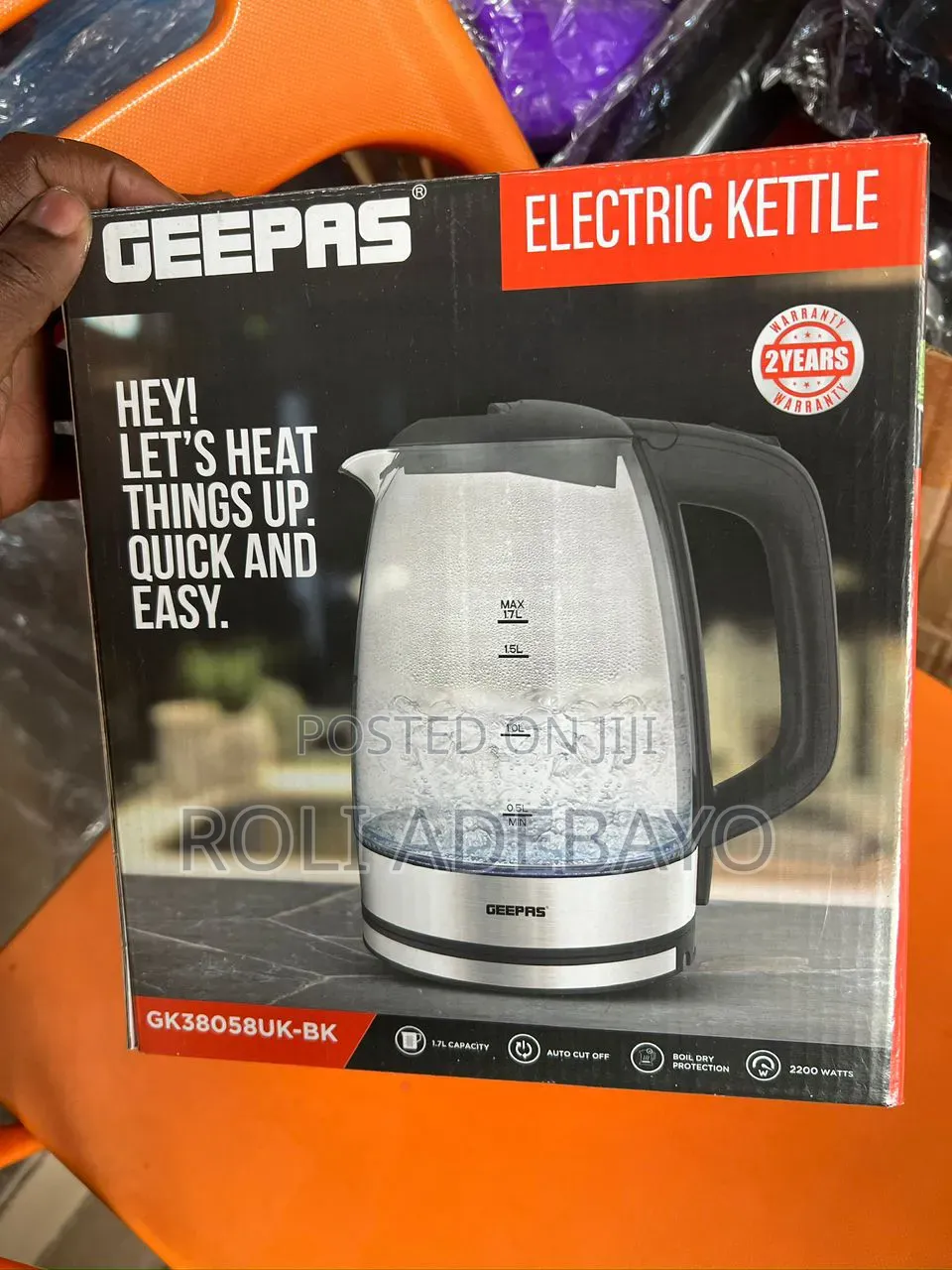 Geepas Illuminating Glass Kettle