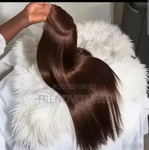 20 Inch Chocolate Brown Bone Straight Wig