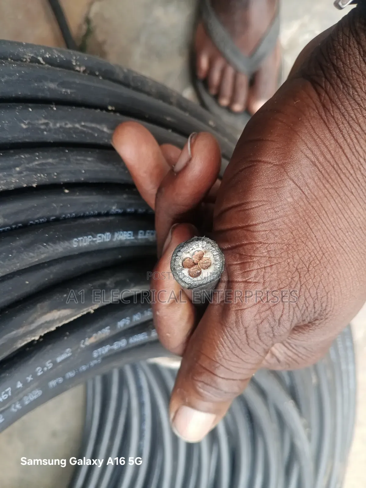 2.5mm X4core Armoured Cable