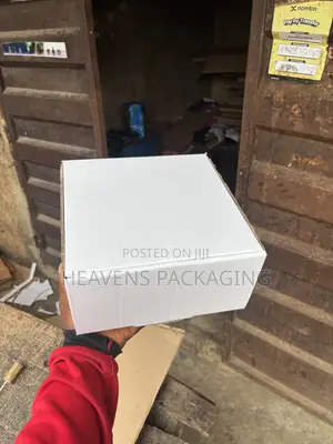 10 by 10 by 5 White Shoe Carton Very Neat