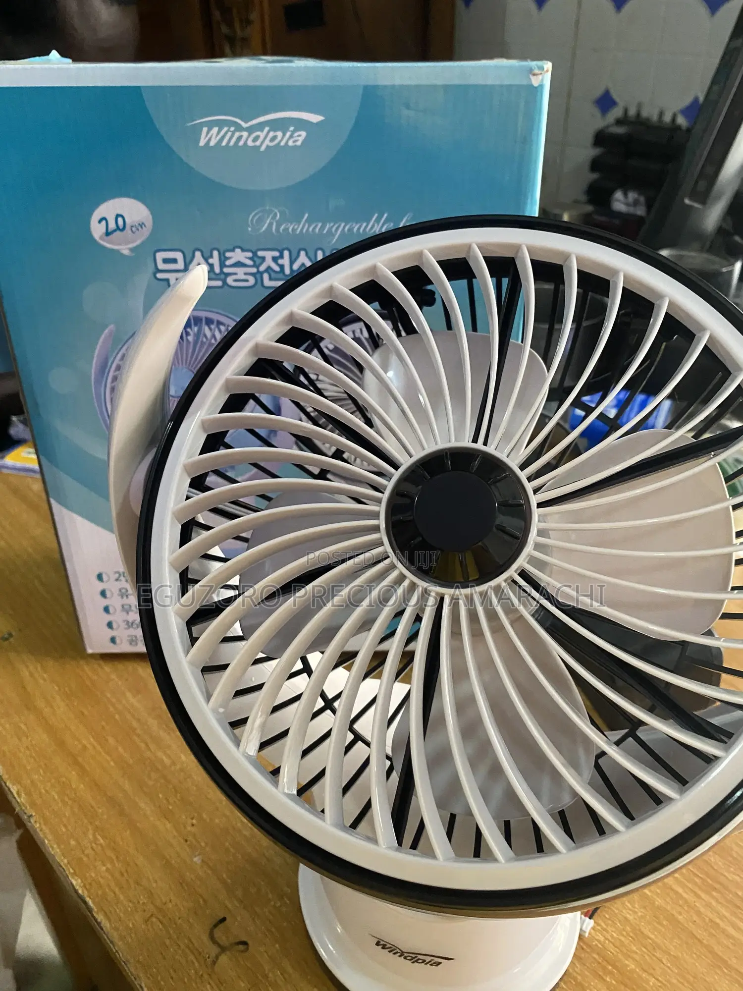 Fan Windpia Cordless Tablefan Rechargeable