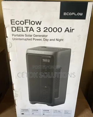 Ecoflow Delta 3 2000 Air 1kva (2kwh Battery) Solar Power Station