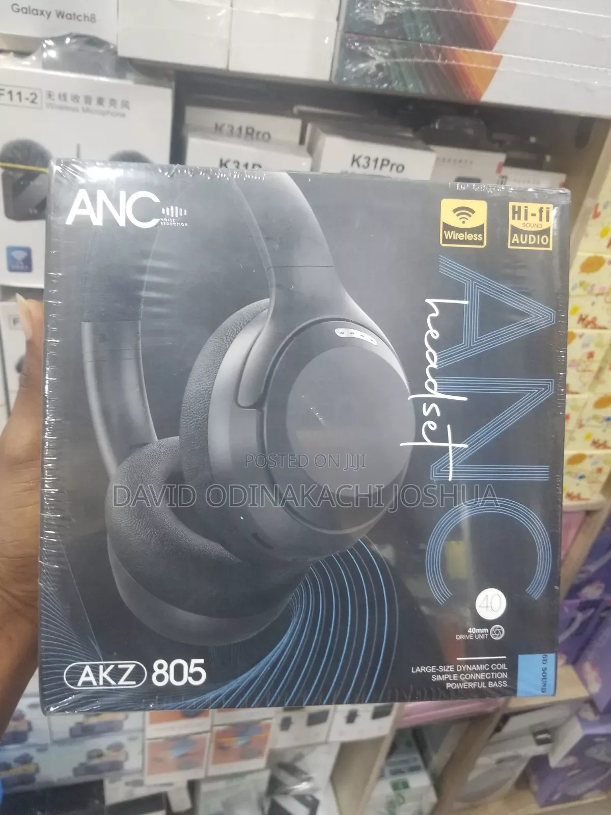 Akz-805 Over-Ear Wireless Headset