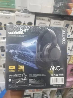 Akz-805 Over-Ear Wireless Headset