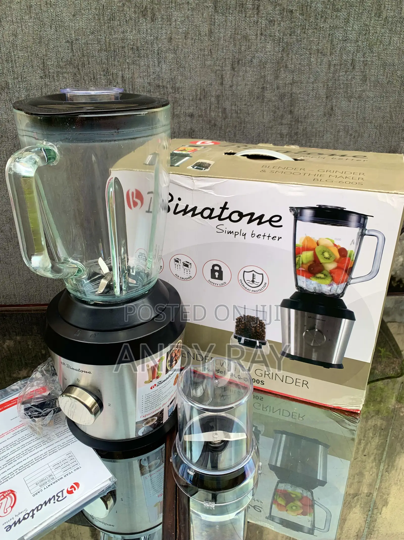 Binatone Blender With Grinder BLG-600s