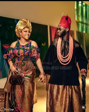 Multicolored Beaded Gold Gown Men’S Velvet Black Gold Agbada
