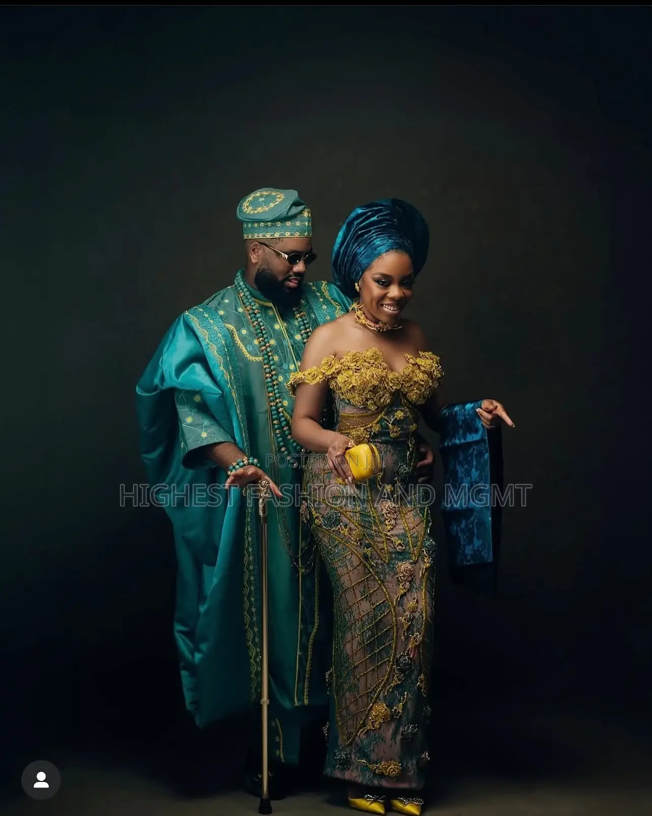 Premium Teal Gold Royal Set