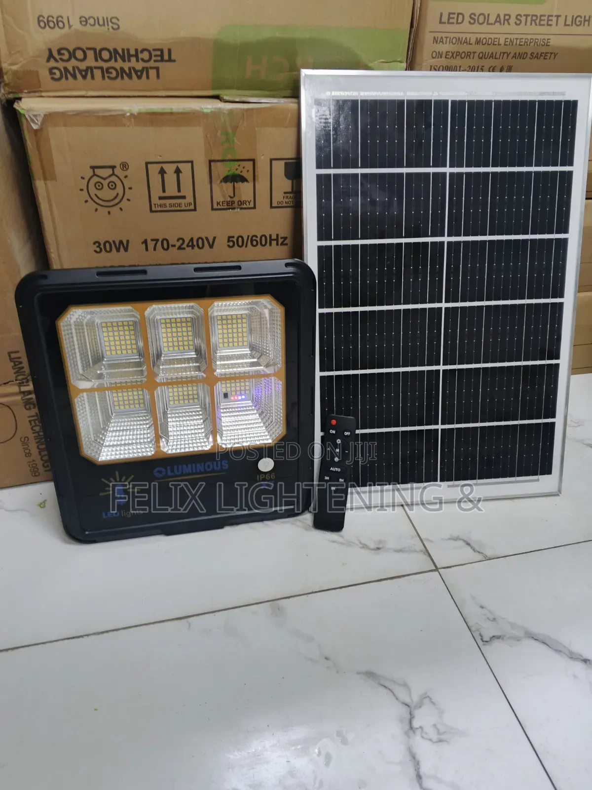 Warm White Solar Flood Light