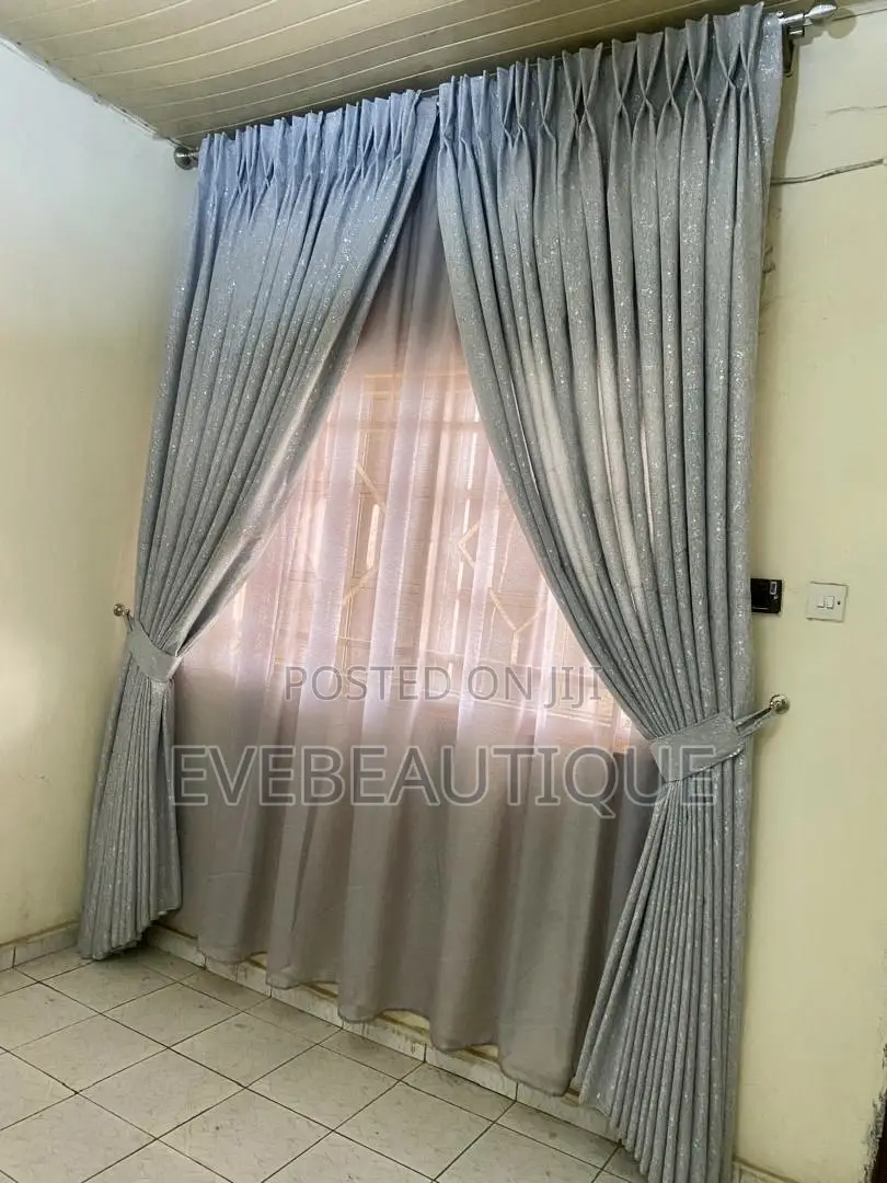 Grey Curtains With Rods