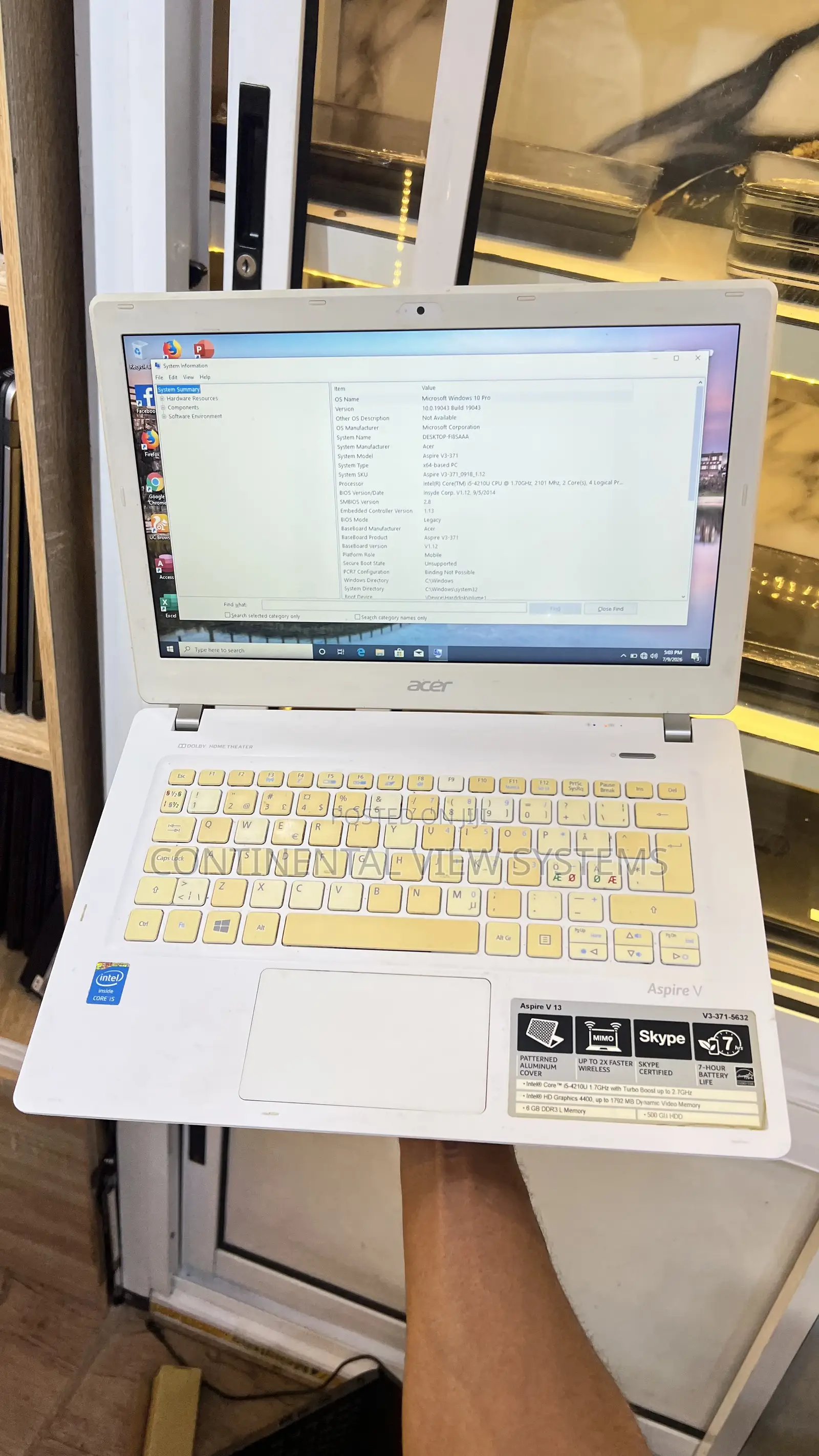 Laptop Acer Aspire V13 8GB Intel Core i5 HDD 500GB