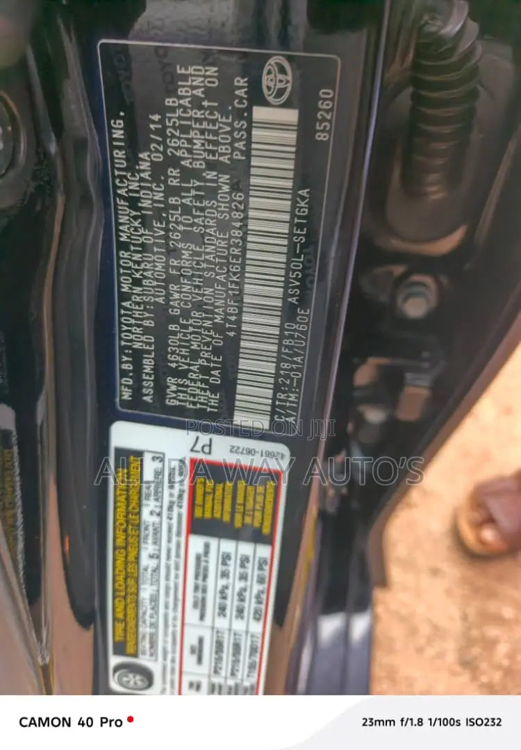 Toyota Camry 2014 Black