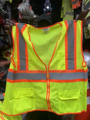 High-visibility Safety Vest Features Bright Neon Yellow