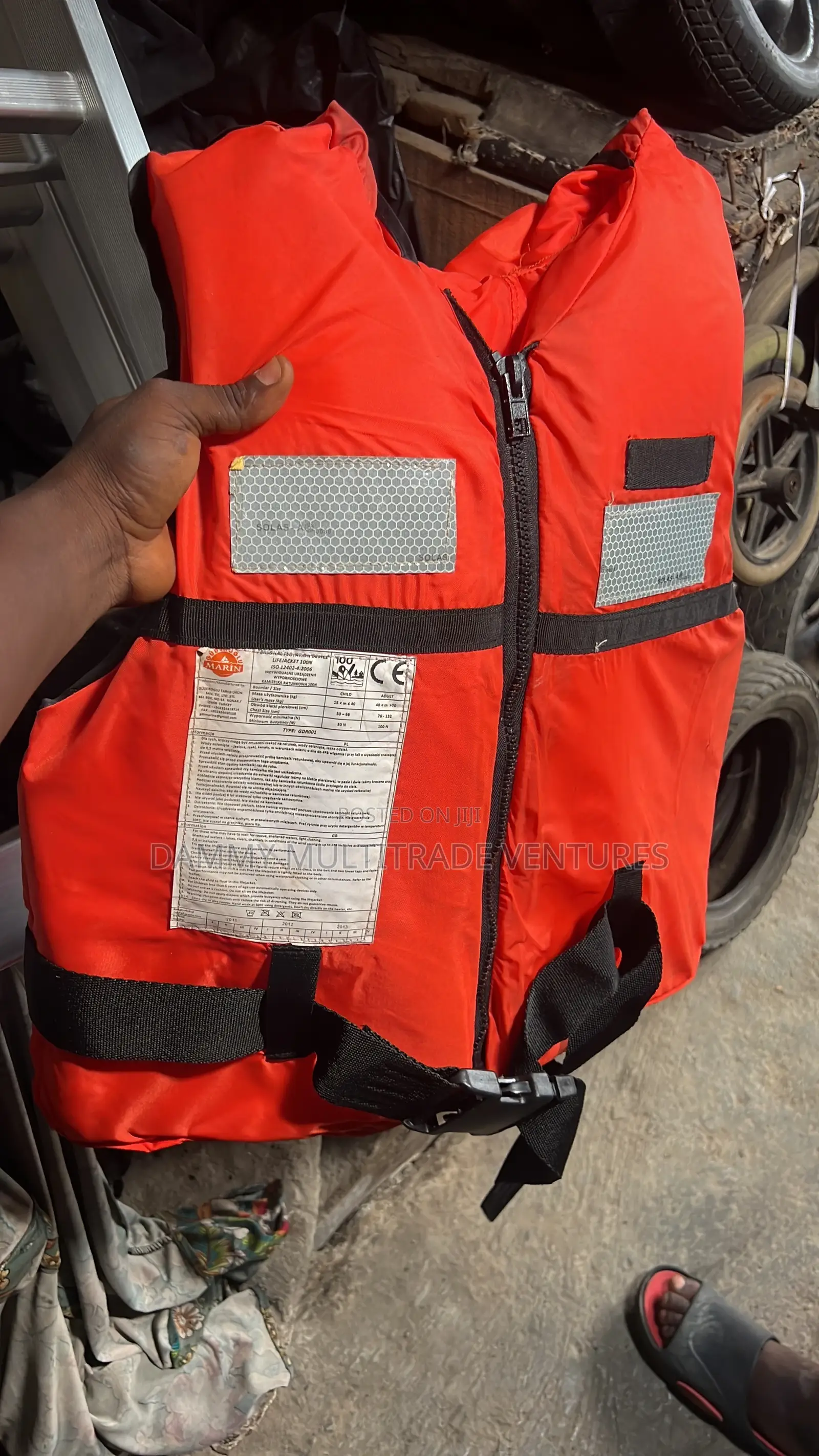 Life Jacket Orange Pfd