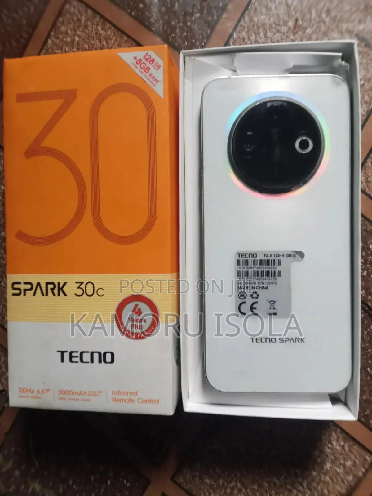 Tecno Spark 30C 128 GB Silver