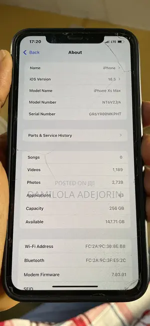 Apple iPhone XS Max 256 GB Silver