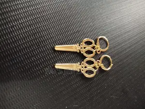 Gold Scissors Earring
