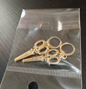 Gold Scissors Earring