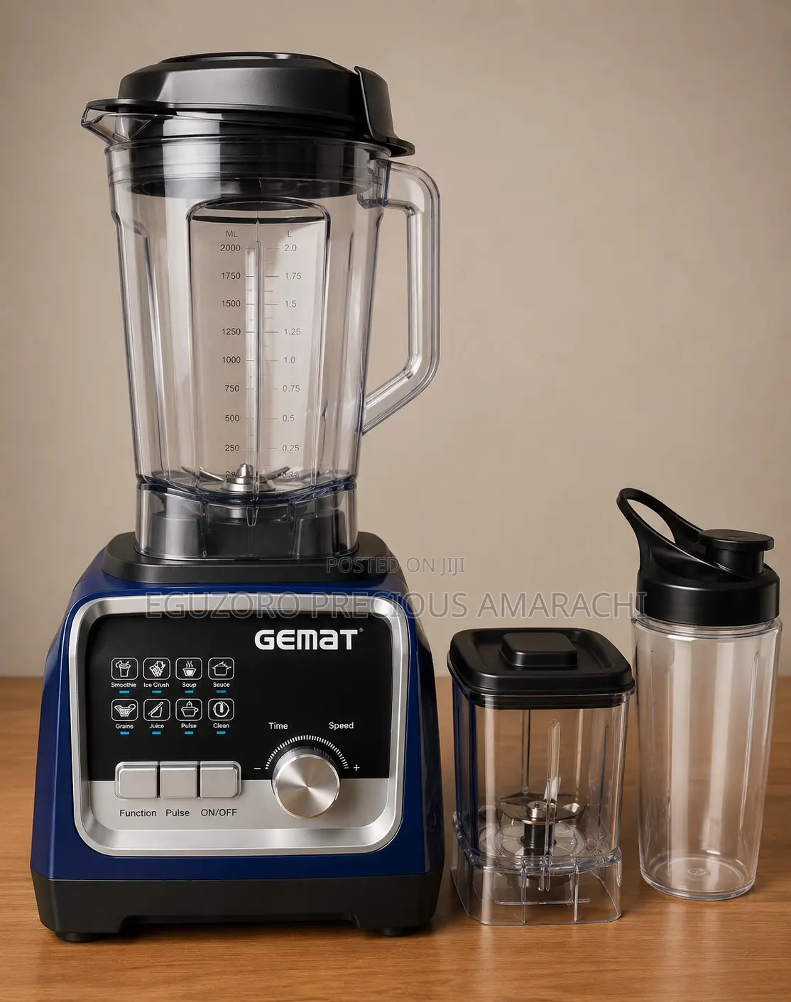 2l Gemat Professional 3cups Blender-3000w