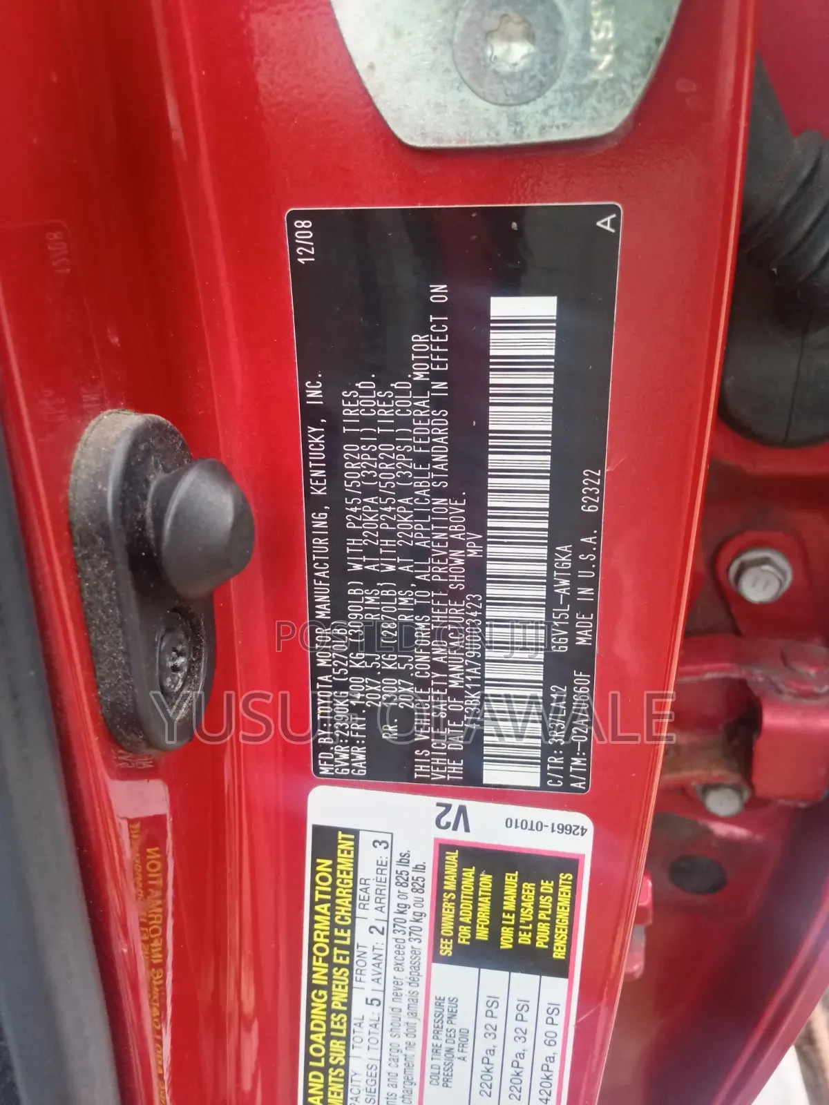 Toyota Venza 2009 Red
