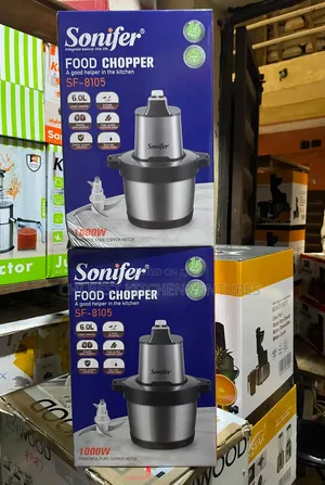 Sonifer Sf-8105 Food Chopper 6.0l Stainless Steel Bowl 1000w