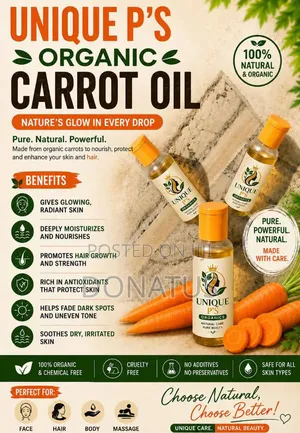 Unique P's Pure Carrot Infused Oil