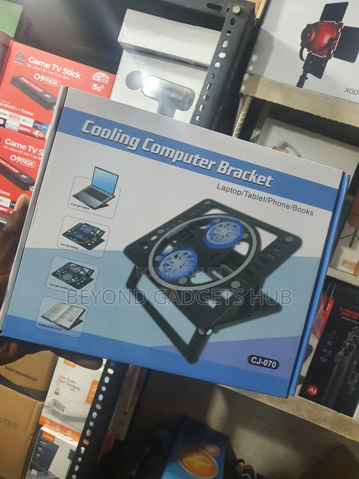 Cj-070 10-17 Inches Laptop Computer Etc Cooling Fan/Bracket